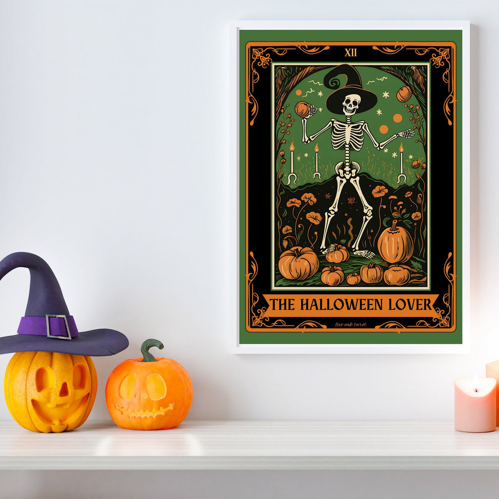 The Halloween Lover Tarot Card Print
