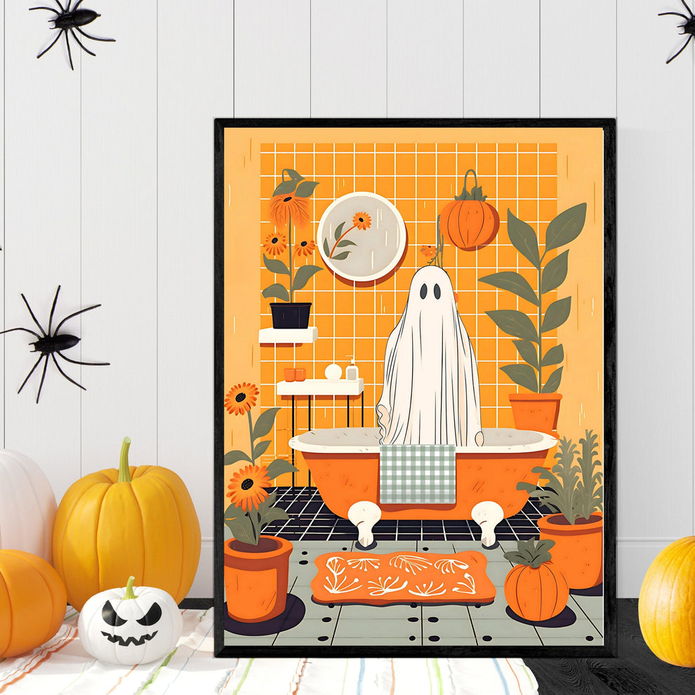 Oscar the Ghost Takes A Bath