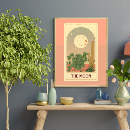 The moon tarot card