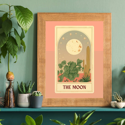 The moon tarot card