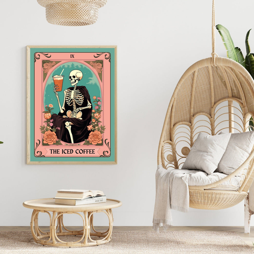 The Iced Coffee Tarot Card