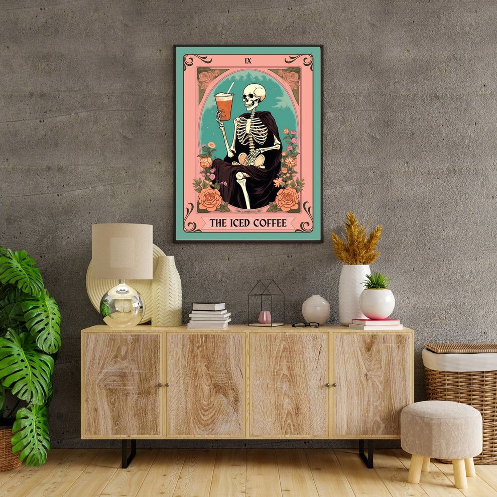 The Iced Coffee Tarot Card