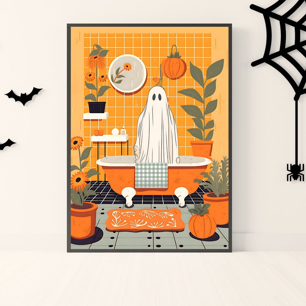 Oscar the Ghost Takes A Bath