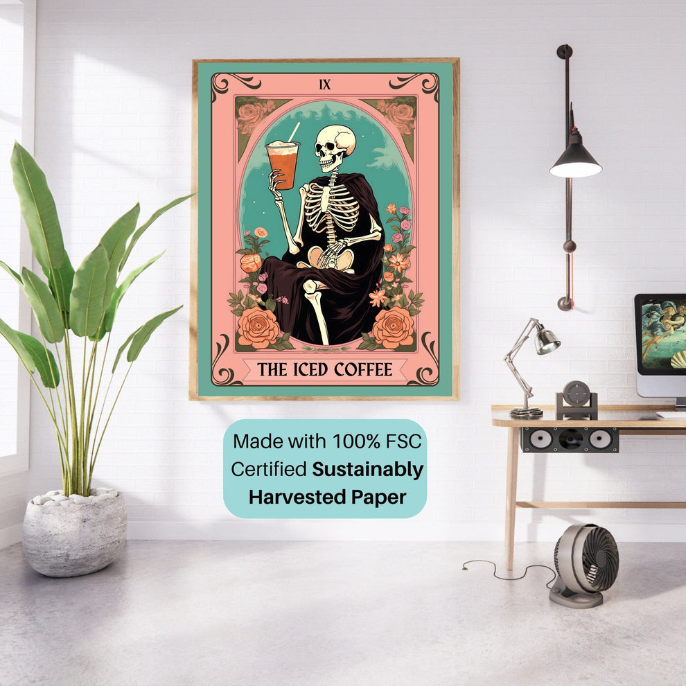 The Iced Coffee Tarot Card