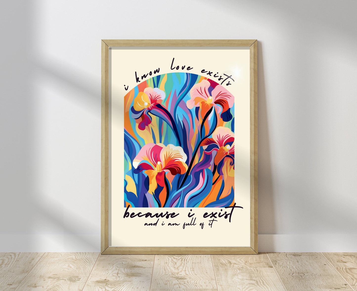 I know love exists because I exist and I am full of it