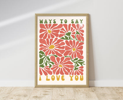 Ways To Say I Love You