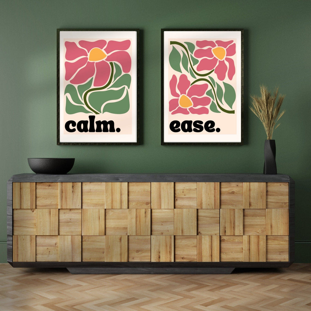 Calm, Ease. Two Print Set