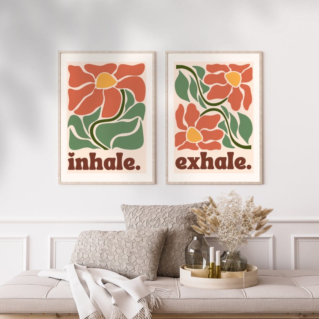 Inhale, Exhale. Two Print Set