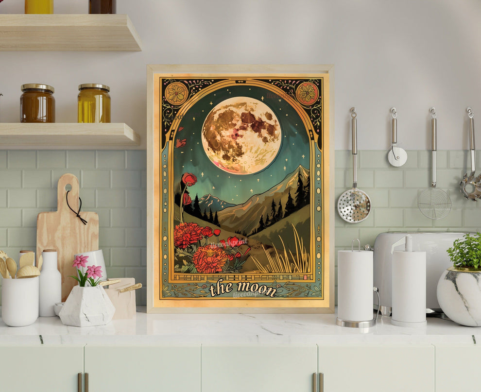 The Moon Tarot Card