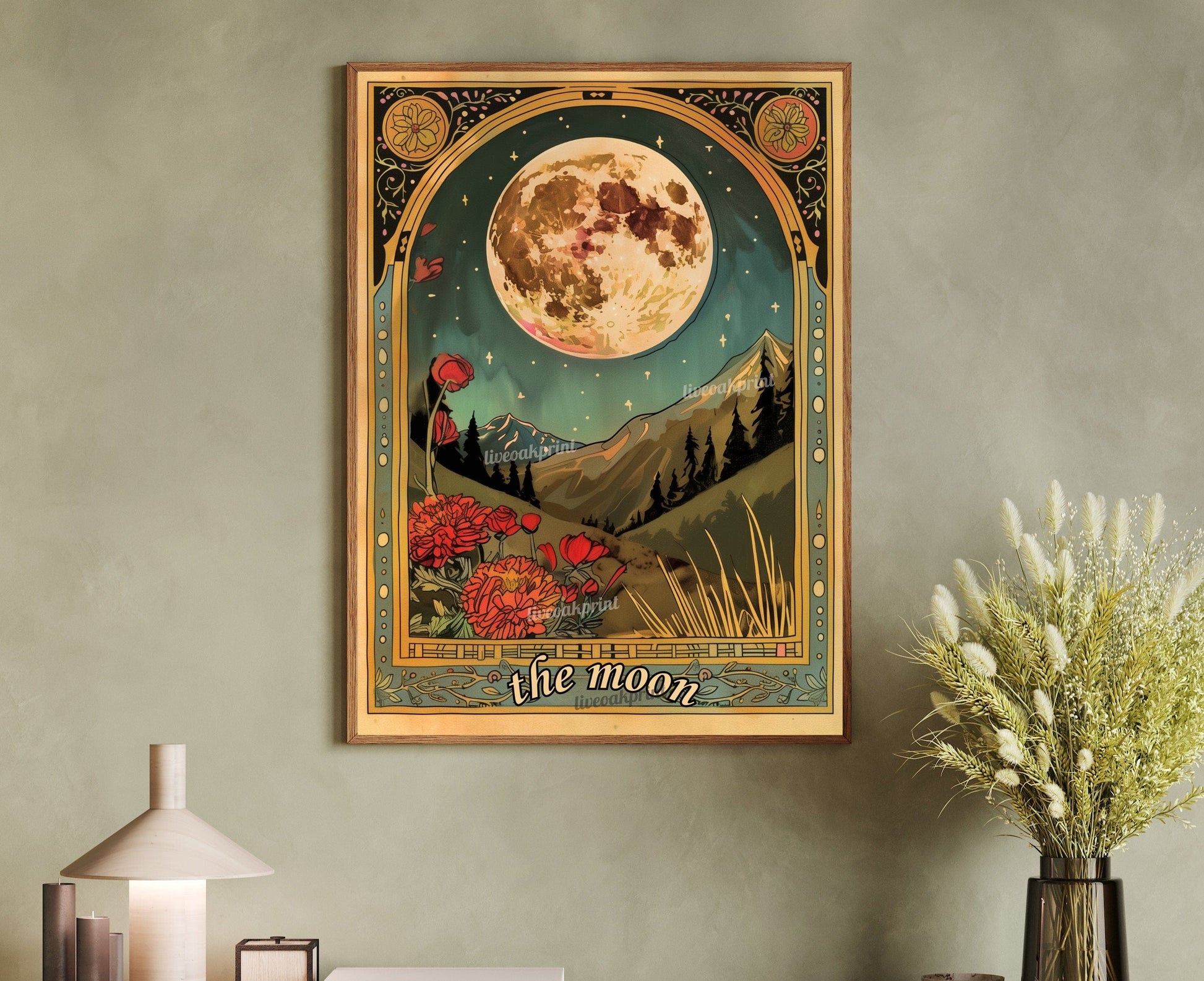 The Moon Tarot Card