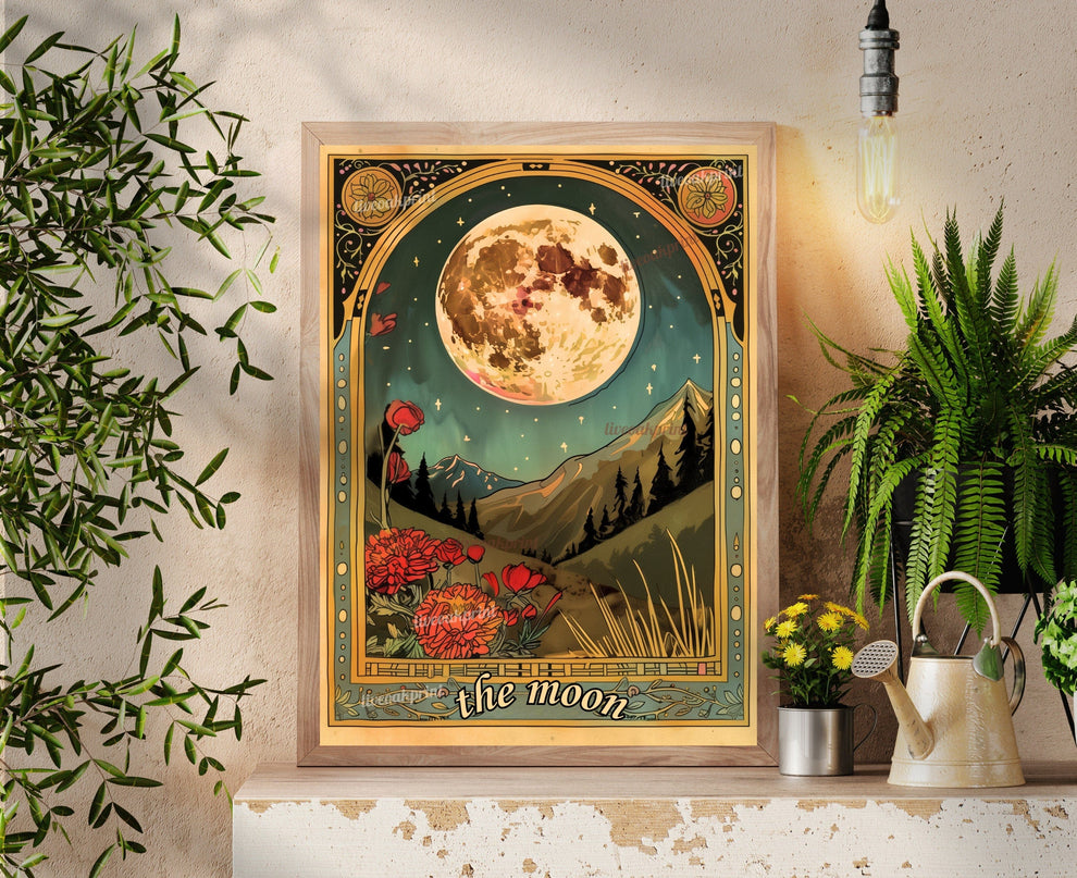 The Moon Tarot Card
