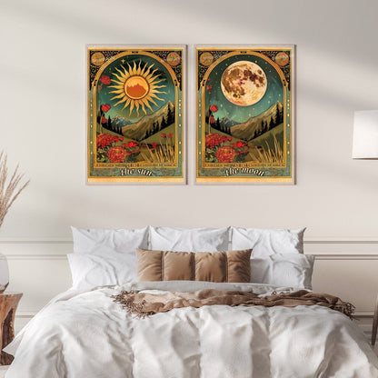 Sun and Moon Tarot Card Prints