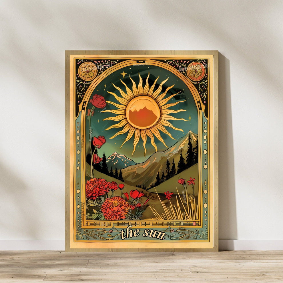 Sun and Moon Tarot Card Prints