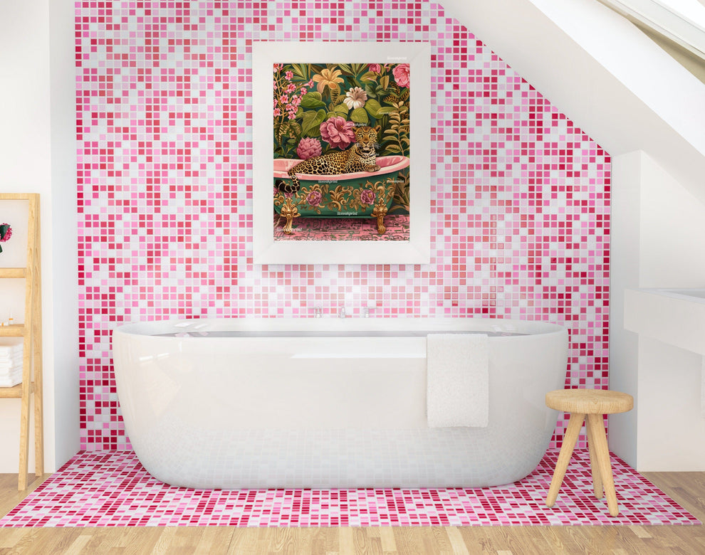 Luxurious Leopard In A Bathtub