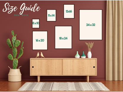 Cozy Tabby Cat Print – Boho Cat Wall Art – Gingham Bedroom Decor – Brown Cat Print – Pink and Green Cat Poster – Cute Animal Wall Art