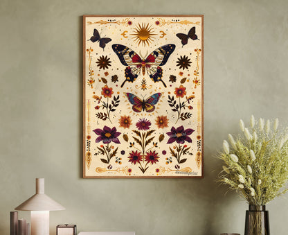 Vintage Scientific Butterfly Print