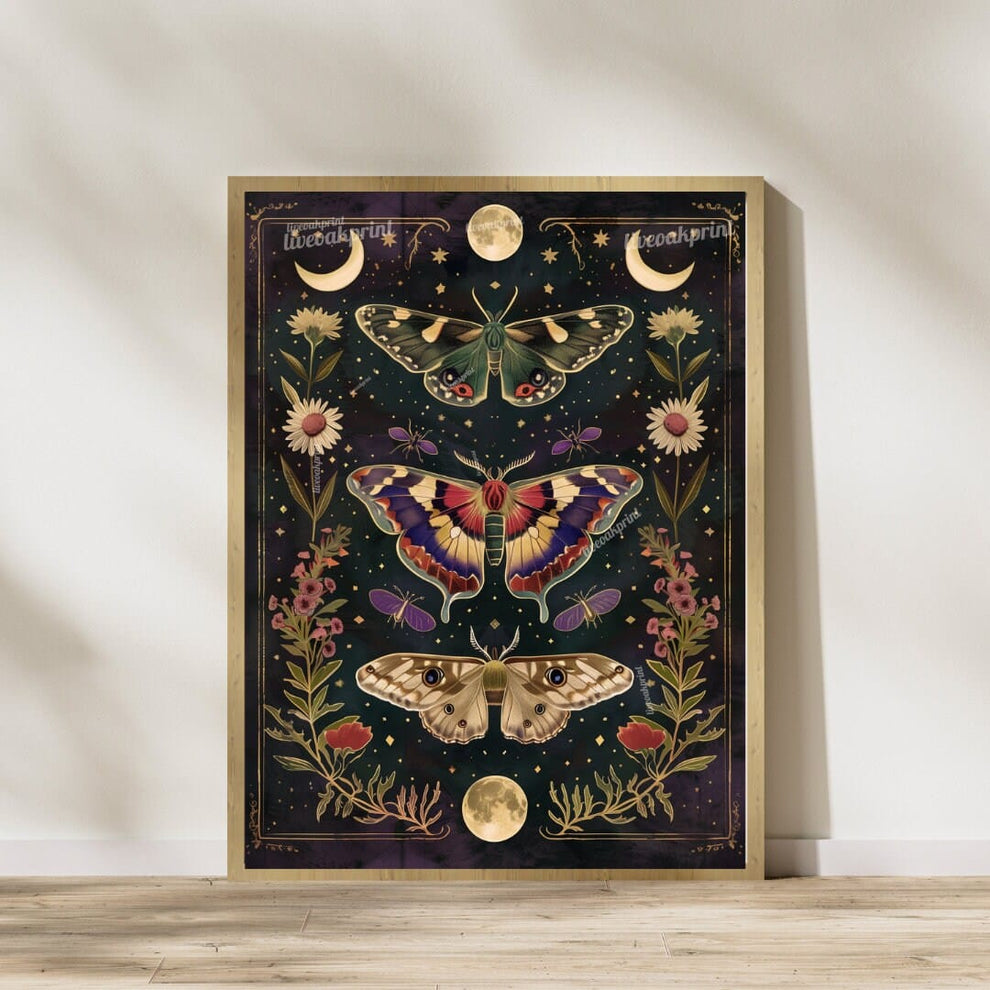 Sun and Moon Butterfly Prints