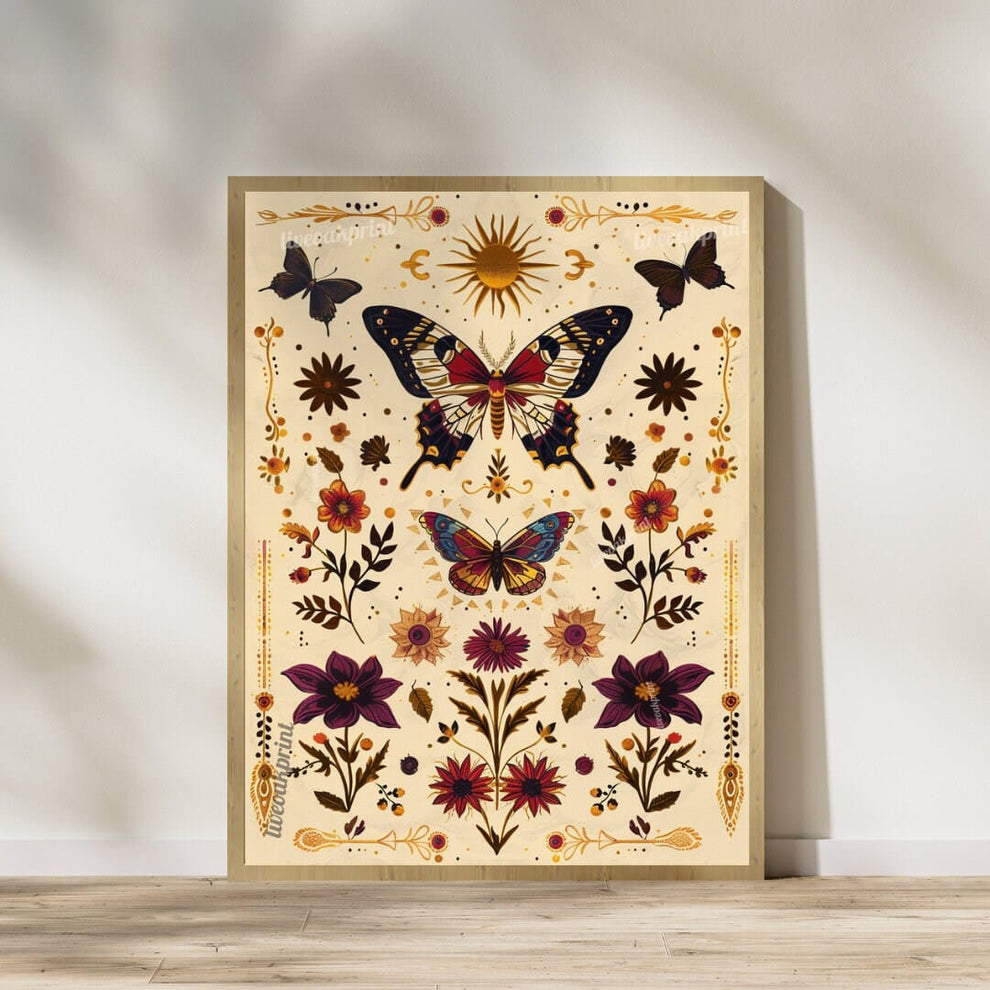 Sun and Moon Butterfly Prints
