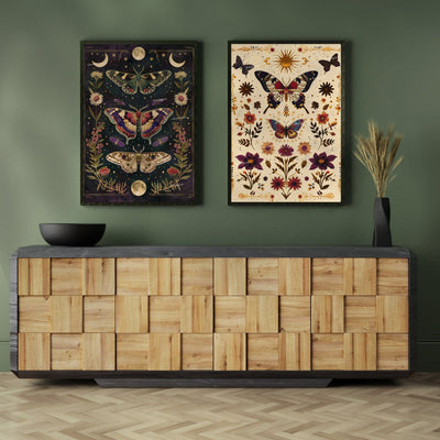 Sun and Moon Butterfly Prints