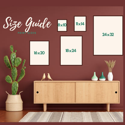 Records Wall Art – Vinyl Wall Print Music Nook Decor Boho Wall Art Midcentury Decor for Living Room Music Lover Gift Record Vinyl Gift Idea