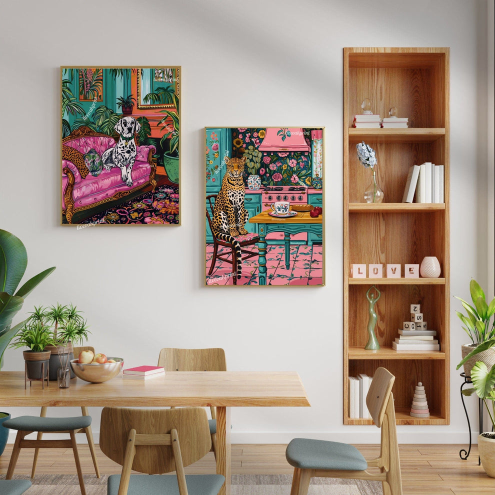 Dalmatian Lounging on a Luxury Sofa