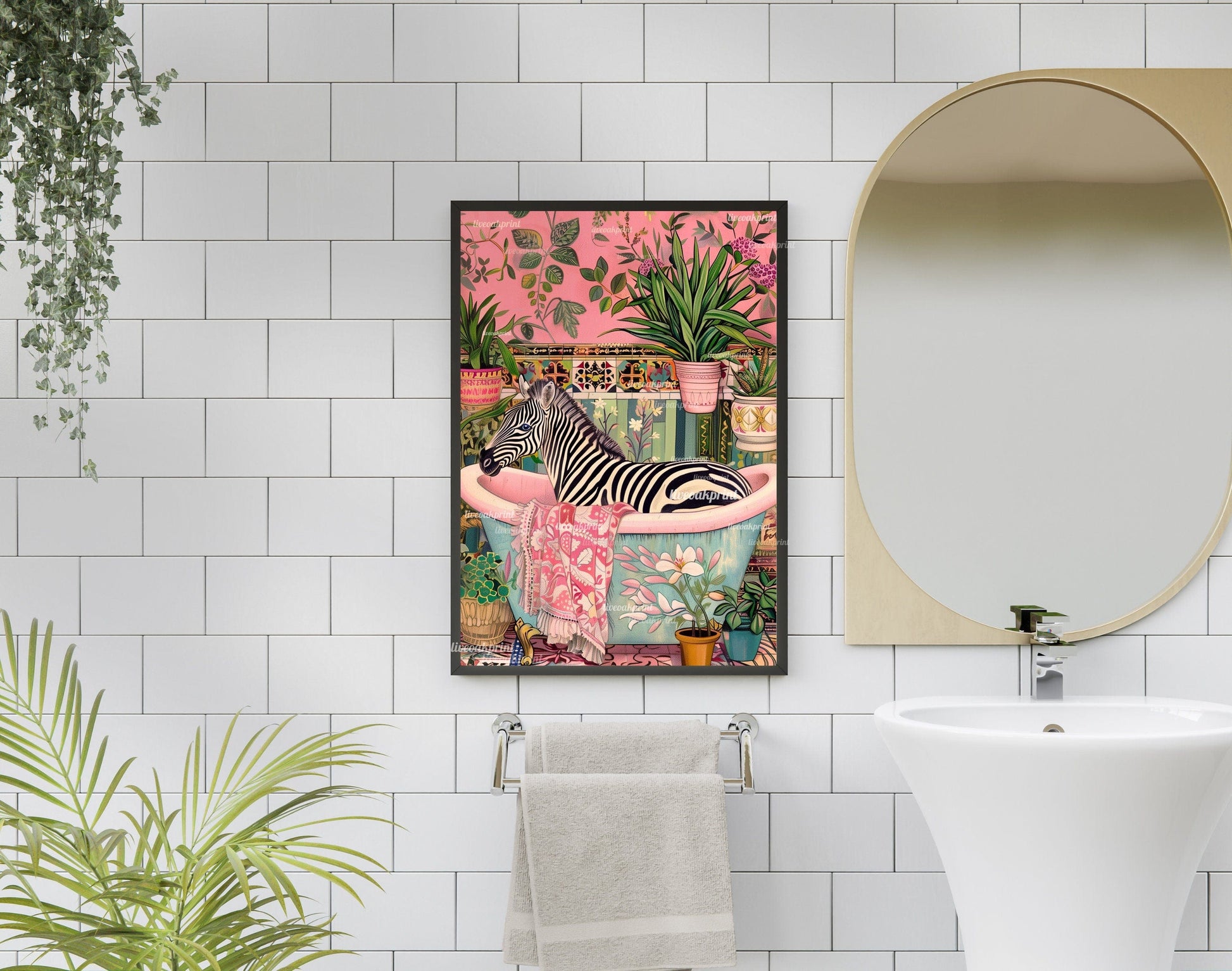 Zebra in a Bathtub