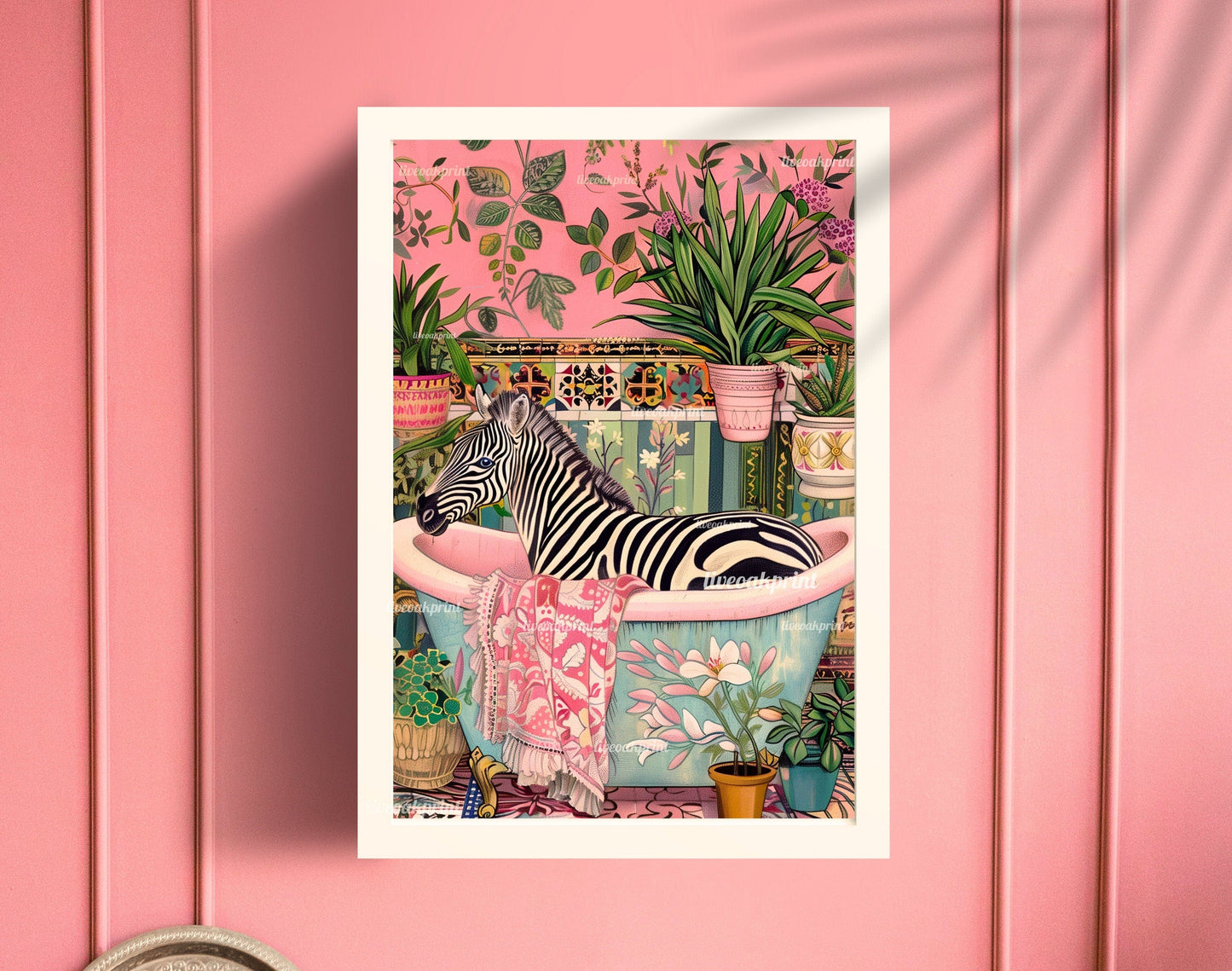 Zebra in a Bathtub