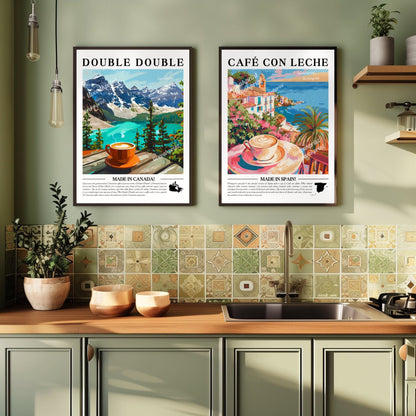 Double Double Coffee Wall Art