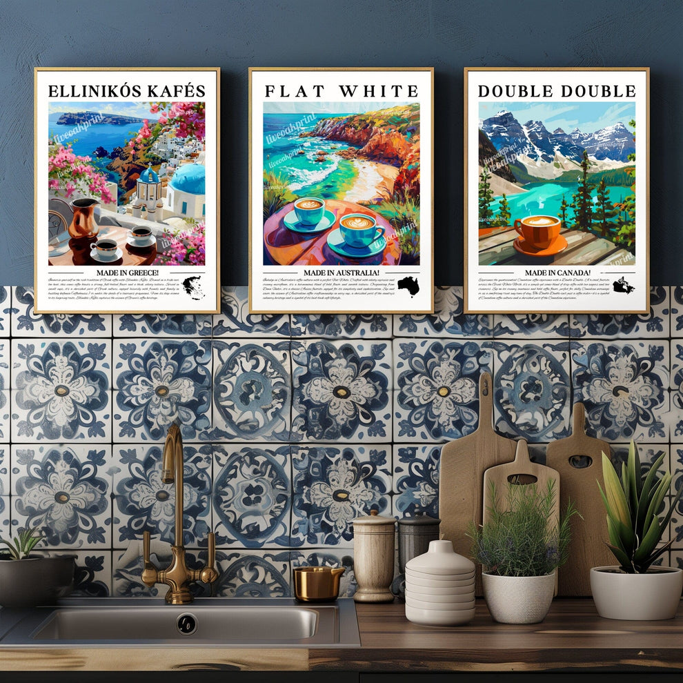 Double Double Coffee Wall Art