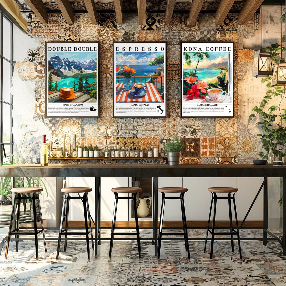 Double Double Coffee Wall Art