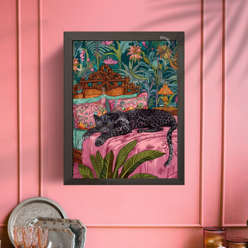 Black Panther on a Bed