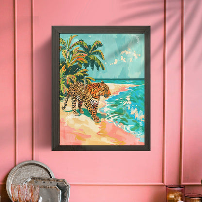 Leopard On The Beach