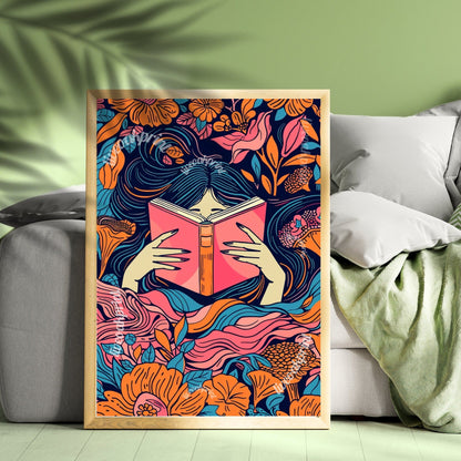 William Morris Inspired Reading Print