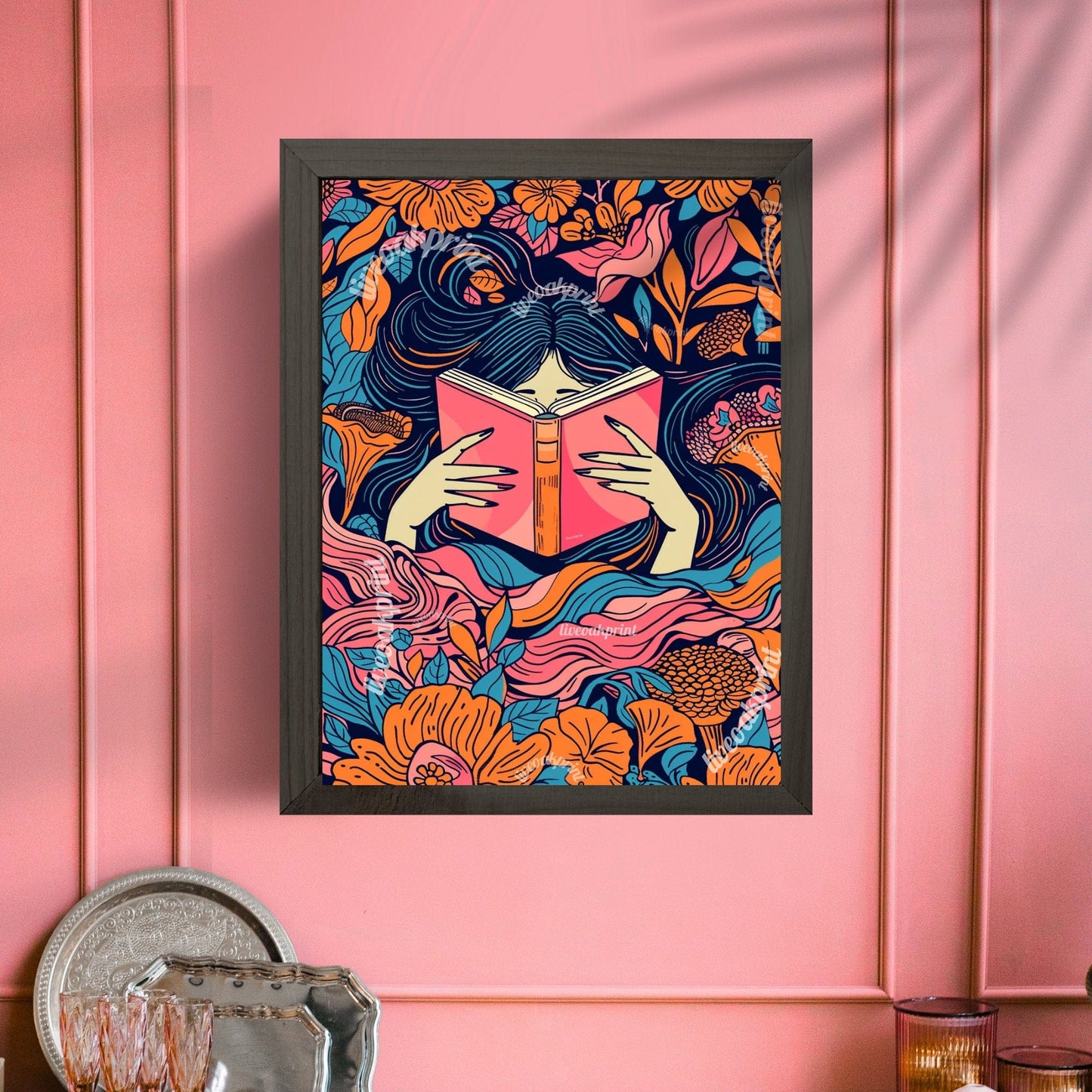 William Morris Inspired Reading Print