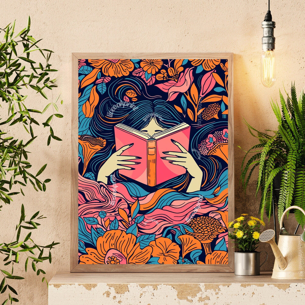 William Morris Inspired Reading Print