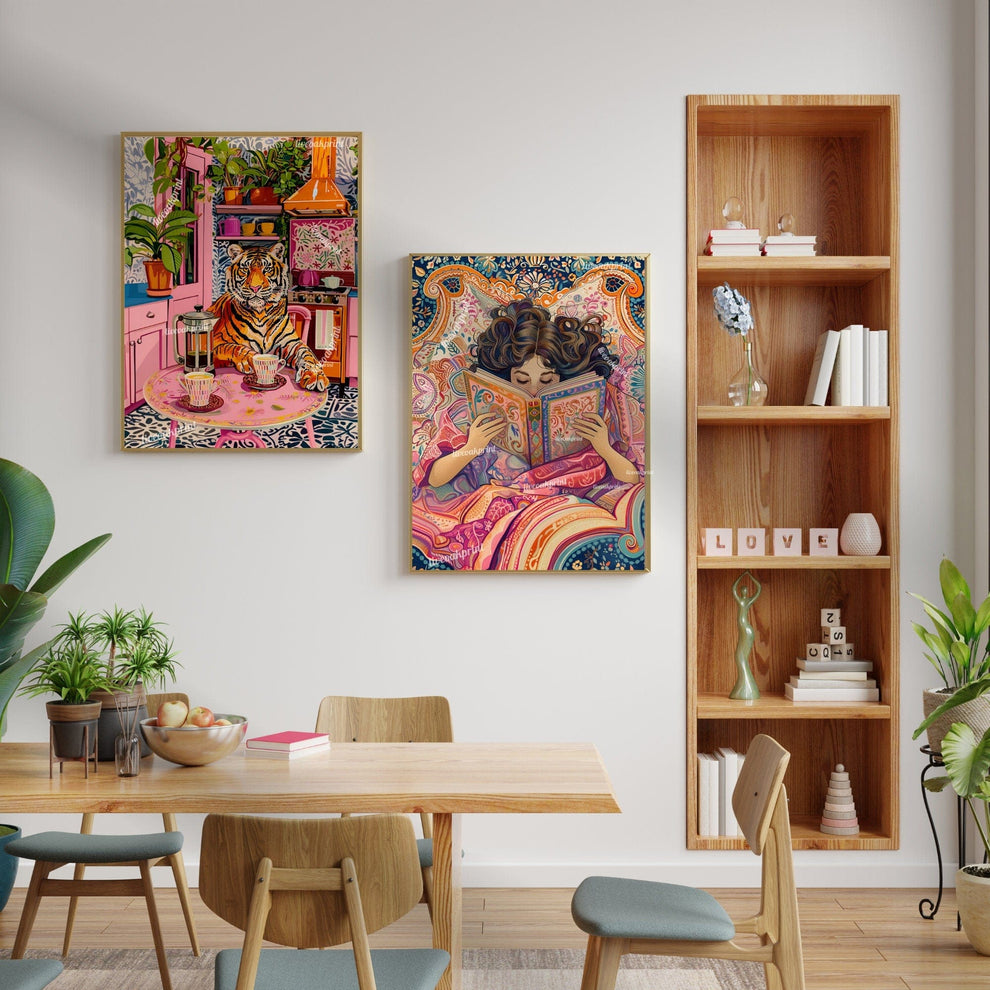 William Morris Inspired Reading Print