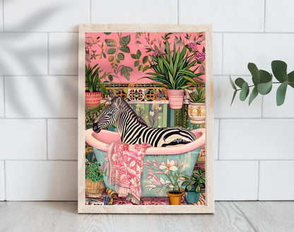 Zebra in a Bathtub