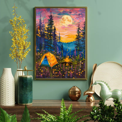 Camping Under The Full Moon