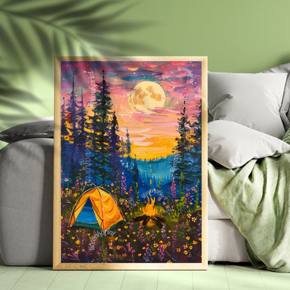 Camping Under The Full Moon