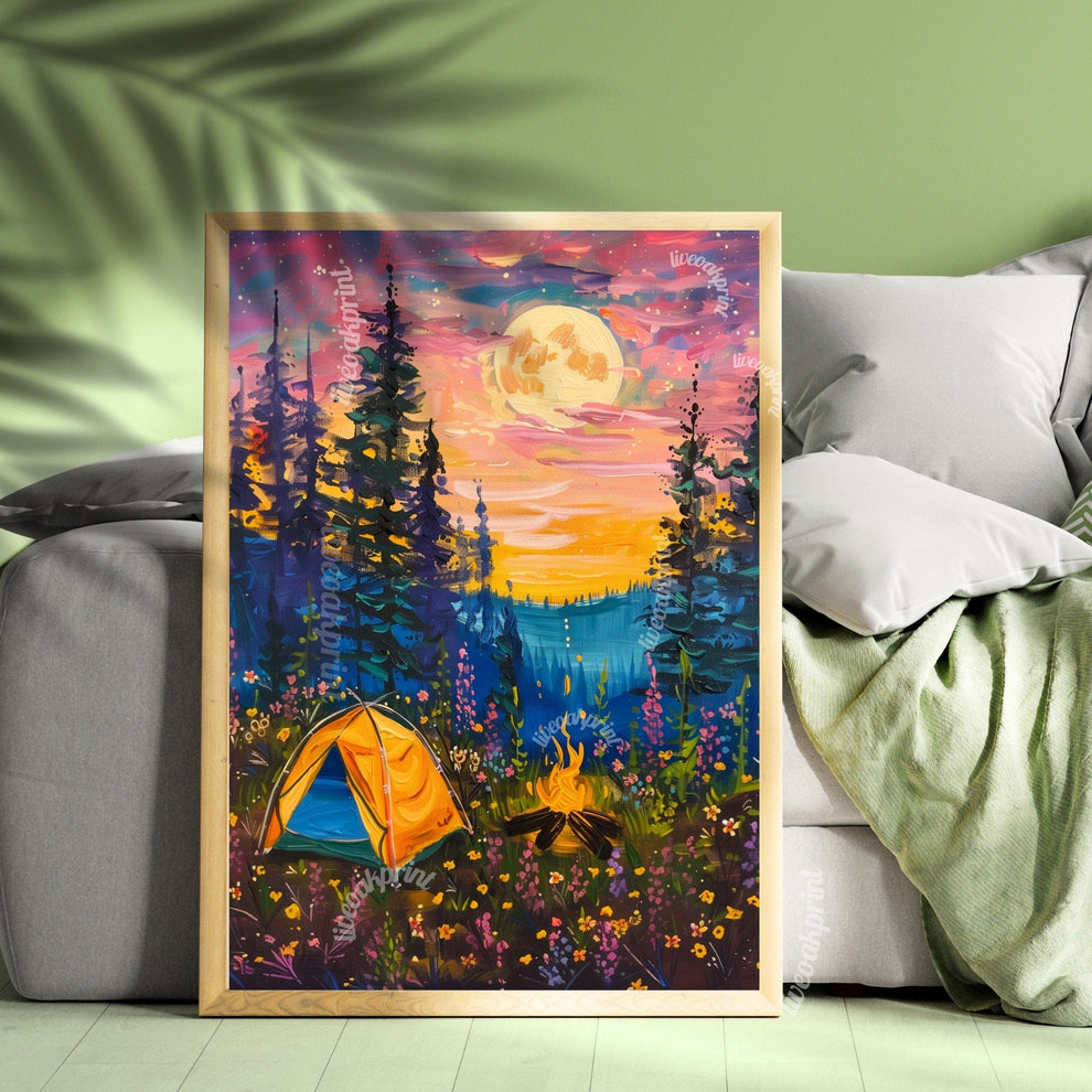 Camping Under The Full Moon