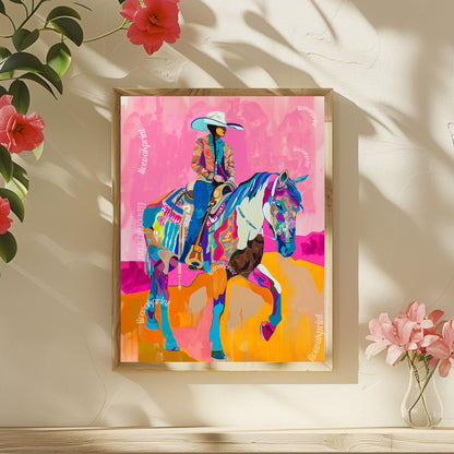 Maximalist Cowgirl Print