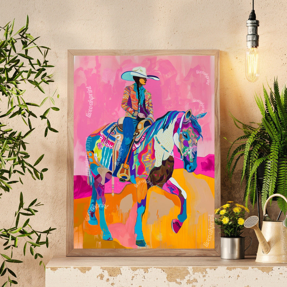 Maximalist Cowgirl Print