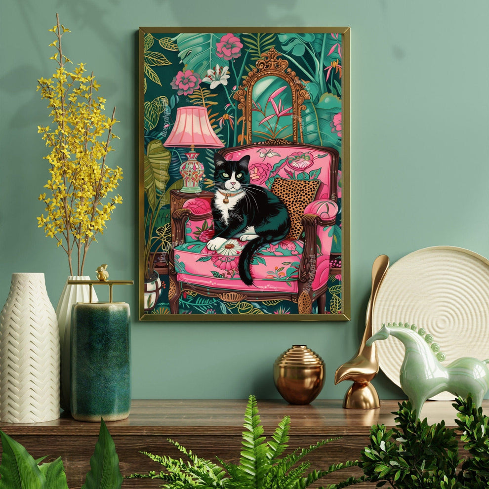 Tuxedo Cat Print
