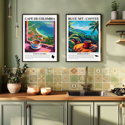 Blue Mountain Coffee Wall Art