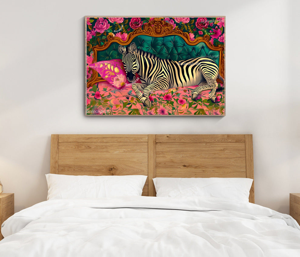 Sleeping Zebra Print