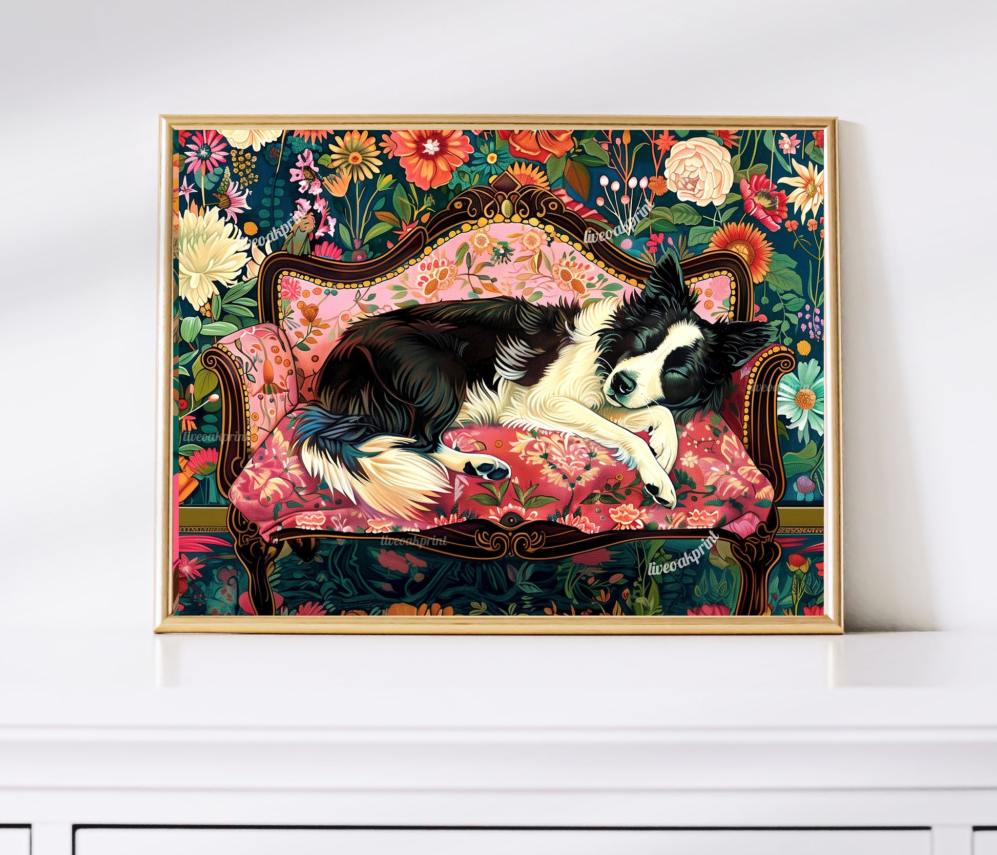 Sleeping Border Collie