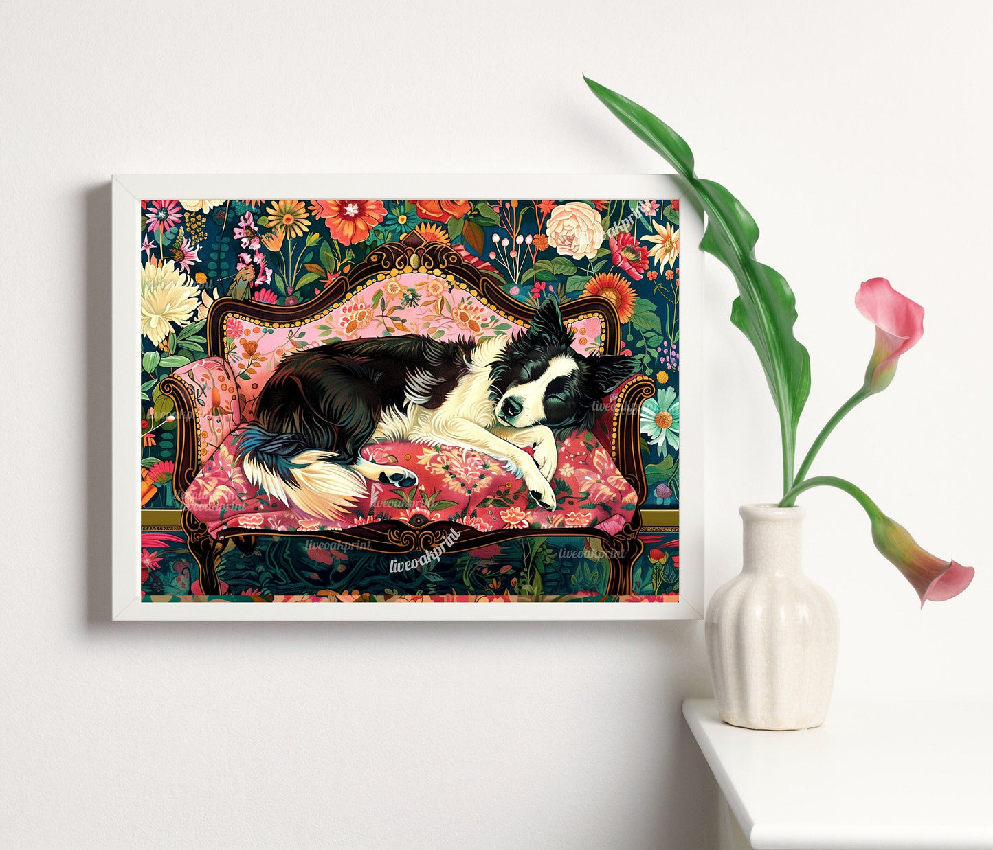 Sleeping Border Collie