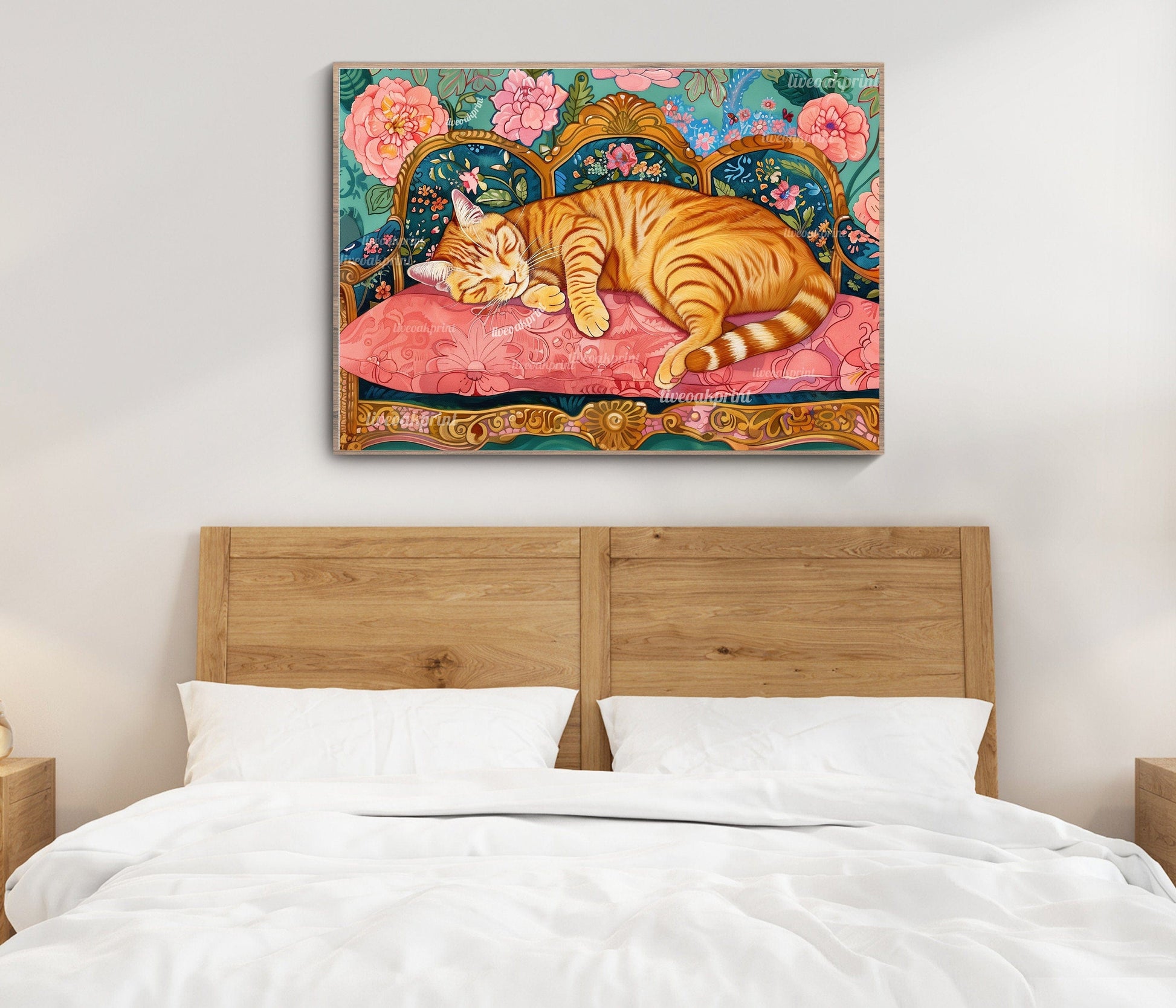 Sleeping Ginger Cat