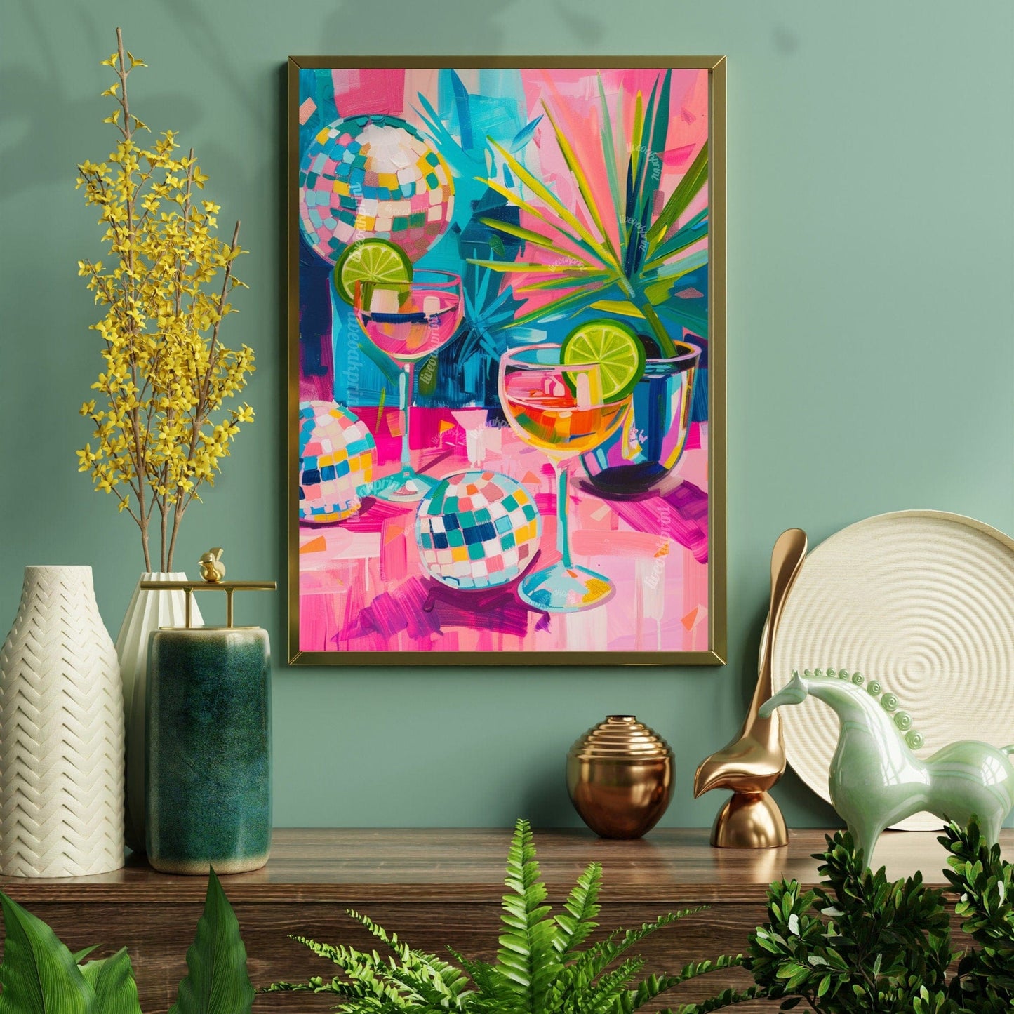 Disco Cocktail Print