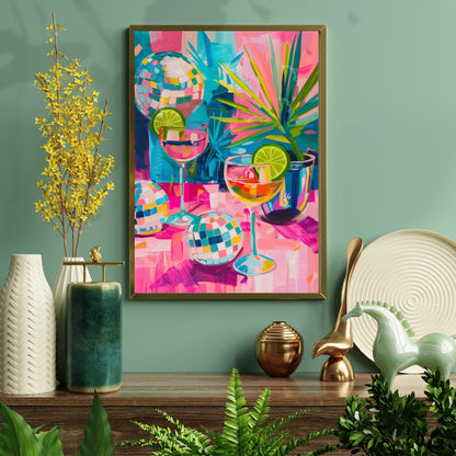 Disco Cocktail Print